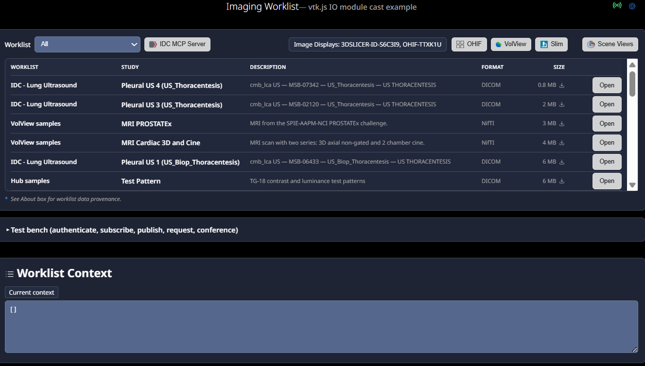 Cast worklist client